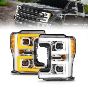 Anzo USA - 111578 | Anzo USA Led Projector Headlights w/ Light Bar Switchback Chrome Housing (2017-2019 F250, F350 Super Duty) - Image 6