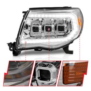 Anzo USA - 111582 | Anzo USA Full Led Projector Headlights w/ Light Bar Switchback Sequential Chrome Housing w/ Initiation Light (2005-2011 Tacoma) - Image 2