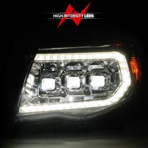 Anzo USA - 111582 | Anzo USA Full Led Projector Headlights w/ Light Bar Switchback Sequential Chrome Housing w/ Initiation Light (2005-2011 Tacoma) - Image 6