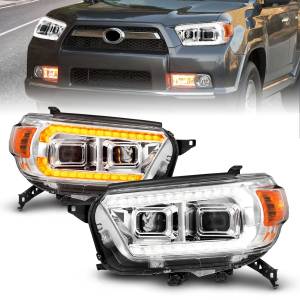 Anzo USA - 111603 | Anzo USA Chrome Projector Headlights With Switchback LED DRL Plank (2010-2013 4runner) - Image 7