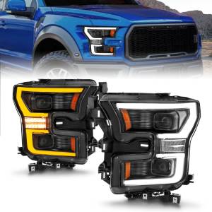 Anzo USA - 111604 | Anzo USA Black Led Projector Headlights Sequential Plank DRL w/ Initiation Light (2015-2017 F150 Pickup) - Image 6