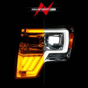 Anzo USA - 111607 | Anzo USA Full Led Projector Chrome Headlights w/ Initiation Feature (2009-2014 F150 Pickup) - Image 5