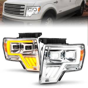 Anzo USA - 111607 | Anzo USA Full Led Projector Chrome Headlights w/ Initiation Feature (2009-2014 F150 Pickup) - Image 6