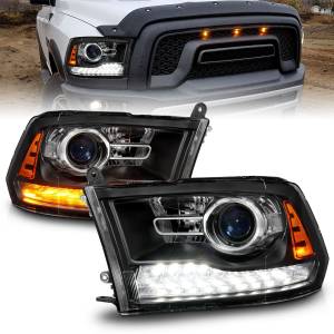 Anzo USA - 111609 | Anzo USA Led Plank Style Projector Headlights w/ switchback + sequential Matte Black (2009-2018 Ram 1500 | 2010-2018 Ram 2500, 3500) - Image 6