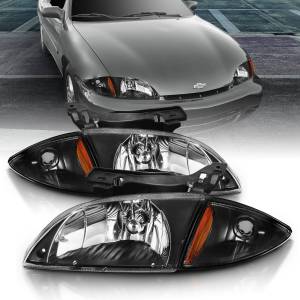 Anzo USA - 121019 | Anzo USA Crystal Headlights Black Amber (2000-2002 Cavalier) - Image 5