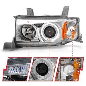 Anzo USA - 121348 | Anzo USA Projector Headlights w/ Halo Chrome G2 (2004-2007 Scion Xb) - Image 2