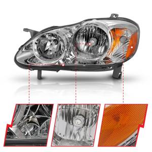 Anzo USA - 121540 | Anzo USA Crystal Headlight Chrome (2005-2008 Corolla) - Image 2