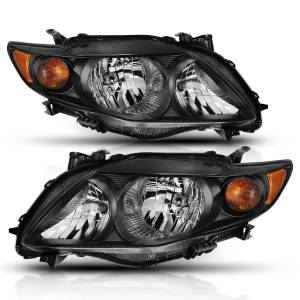 121541 | Anzo USA Crystal Headlight Black (2009-2010 Corolla)