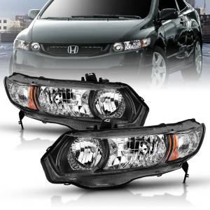 Anzo USA - 121546 | Anzo USA Crystal Headlight Black (2006-2009 Civic 2dr) - Image 5