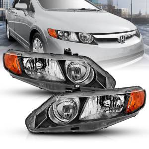 Anzo USA - 121547 | Anzo USA Crystal Headlight Black (2006-2011 Civic 4dr) - Image 6