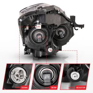 Anzo USA - 121548 | Anzo USA Projector Headlight Black (2010-2013 Altima 2dr) - Image 3