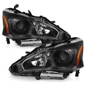 Anzo USA - 121549 | Anzo USA Projector Headlight Black (2013-2015 Altima 4dr) - Image 1