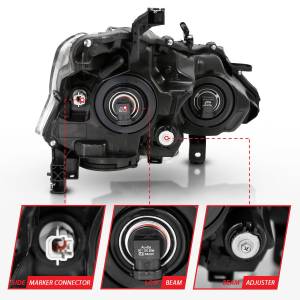 Anzo USA - 121549 | Anzo USA Projector Headlight Black (2013-2015 Altima 4dr) - Image 4