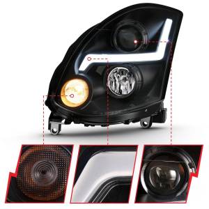 Anzo USA - 121557 | Anzo USA Projector Headlight Plank Style Black (2003-2007 G35 2dr) - Image 2