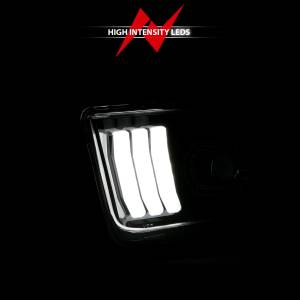 Anzo USA - 121566 | Anzo USA Projector Headlights w/ Light Bar Black Housing (2005-2009 Mustang) - Image 5