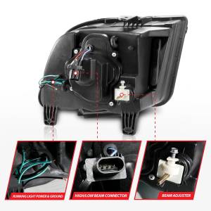 Anzo USA - 121567 | Anzo USA Projector Headlights w/ Light Bar Chrome Housing (2005-2009 Mustang) - Image 3