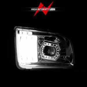 Anzo USA - 121567 | Anzo USA Projector Headlights w/ Light Bar Chrome Housing (2005-2009 Mustang) - Image 5