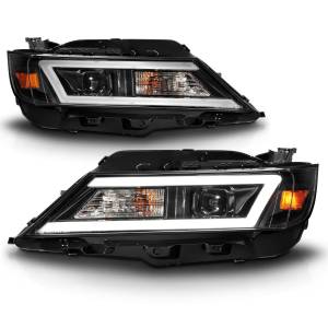 Anzo USA - 121574 | Anzo USA Square Projector LED Bar Headlights w/ Black Housing (2014-2020 Impala) - Image 1