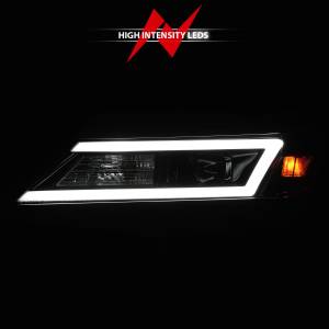 Anzo USA - 121574 | Anzo USA Square Projector LED Bar Headlights w/ Black Housing (2014-2020 Impala) - Image 5