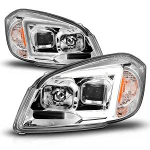 Anzo USA - 121576 | Anzo USA Square Projector Led Bar ChromeHeadlights (2005-2010 Cobalt) - Image 2