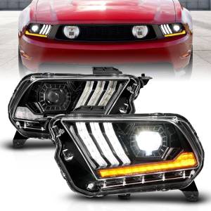 Anzo USA - 121577 | Anzo USA Full Led Projector Headlights w /sequential Light Tube (2010-2014 Mustang) - Image 6