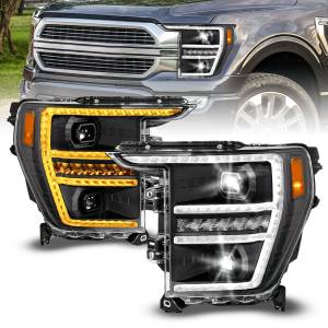 Anzo USA - 111594 | Anzo USA Black Housing Full LED Projector Sequential Switchback Tube w/DRL & Initiation Feature (2021-2023 F150) - Image 6