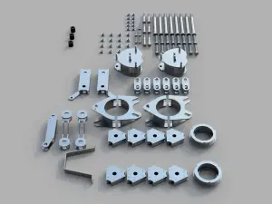 222061 | Traxda 3.5 Inch Front / 3.0 Inch Rear Suspension Lift Kit (2017-2024 Rdigeline 2WD/4WD/AWD, 2016-2022 Pilot 2WD/4WD/AWD, 2016-2024 Passport 2WD/4WD/AWD)