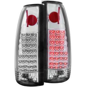 311005 | Anzo USA LED Taillights Chrome G2 (1988-1998 C/K1500, 2500 | 1988-2000 C/K3500 | 1992-1999 Suburban, Tahoe, Yukon)