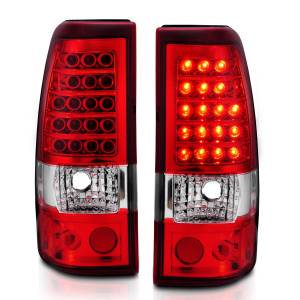 Anzo USA - 311007 | Anzo USA LED Taillights Red/Clear (2003-2006 Silverado 1500, 2500, 3500) - Image 1