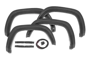 S-T11621 | Rough Country Sport Fender Flare For Toyota Tacoma 2/4WD (2016-2023) | Flat Black
