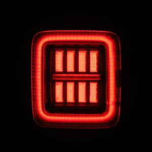 AlphaREX - 602020 | AlphaRex NOVA-Series Prismatic LED Tail Lights For Jeep Wrangler JL (2018-2024) | Black-Red - Image 2