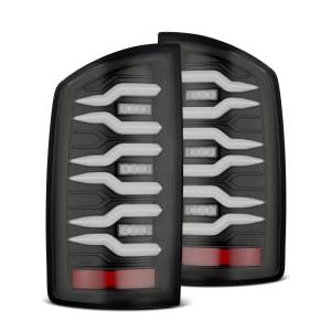 641040 | AlphaRex LUXX-Series LED Tail Lights For Dodge Ram 1500 (2007-2008) / Dodge Ram 2500/3500 (2007-2009) | Black