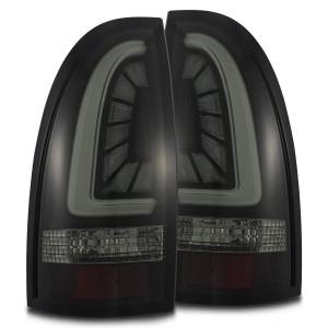 680030 | AlphaRex PRO-Series LED Tail Lights For Toyota Tacoma (2005-2015) | Jet Black