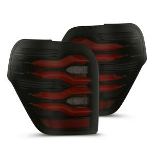 690050 | AlphaRex LUXX-Series LED Tail Lights For Toyota 4Runner (2010-2023) | Black-Red