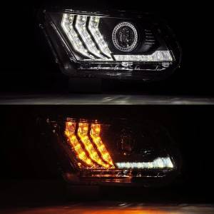 AlphaREX - 880110 | AlphaRex PRO-Series Halogen Projector Headlights For Ford Mustang (2010-2012) | Black - Image 5