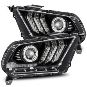 880110 | AlphaRex PRO-Series Halogen Projector Headlights For Ford Mustang (2010-2012) | Black