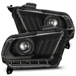 880112 | AlphaRex PRO-Series Halogen Projector Headlights For Ford Mustang (2010-2012) | Alpha-Black