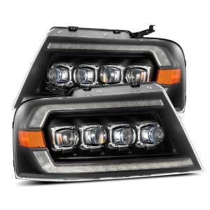 880128 | AlphaRex NOVA-Series LED Projector Headlights For Ford F150 (2004-2008) / Lincoln Mark LT (2006-2008) | Black