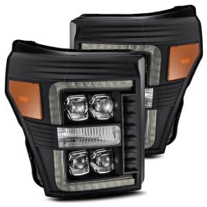 880149 | AlphaRex NOVA-Series LED Projector Headlights For Ford F-250 / F-350 / F-450 / F-550 Super Duty (2011-2016) | Black