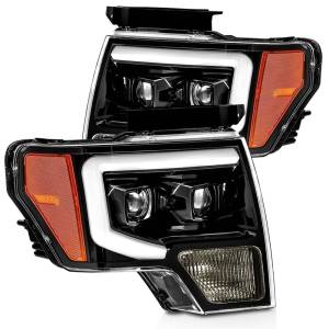 880177 | AlphaRex LUXX-Series LED Projector Headlights For Ford F-150 (2009-2014) | Jet Black