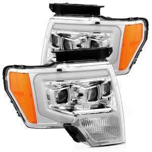 880178 | AlphaRex LUXX-Series LED Projector Headlights For Ford F-150 (2009-2014) | Chrome
