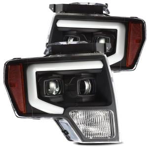880179 | AlphaRex LUXX-Series LED Projector Headlights For Ford F-150 (2009-2014) | Black