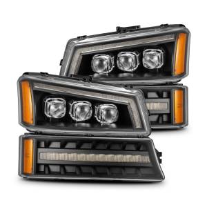 880256 | AlphaRex NOVA-Series LED Projector Headlights Chevrolet Silverado (2003-2006) / Avalanche (2002-2006 Without Body Cladding) | Black