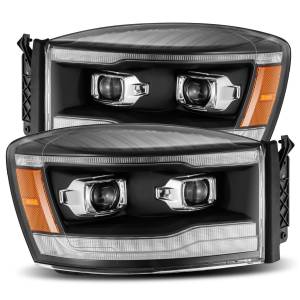880535 | AlphaRex LUXX-Series LED Projector Headlights For Dodge Ram 1500 / 2500 / 3500 (2006-2008) | Black