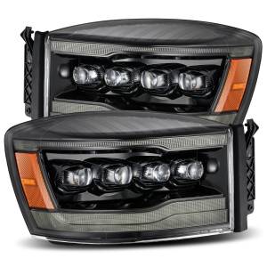 880538 | AlphaRex NOVA-Series LED Projector Headlights Dodge Ram 1500 / 2500 / 3500 (2006-2008) | Alpha-Black
