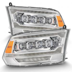 880556 | AlphaRex (MK II 5th Gen 2500 Style) NOVA-Series LED Projector Headlights For Ram 1500 / 2500 / 3500 (2009-2018) | Chrome