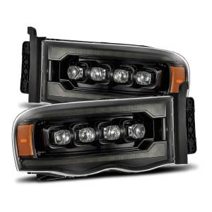 880566 | AlphaRex NOVA-Series LED Projector Headlights Dodge Ram 1500 / 2500 / 3500 (2002-2005) | Alpha-Black
