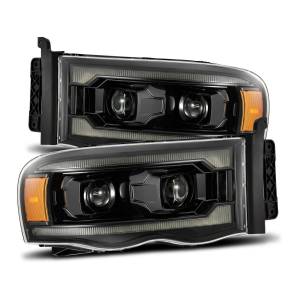 880572 | AlphaRex PRO-Series Halogen Projector Headlights Dodge Ram 1500 / 2500 / 3500 (2002-2005) | Alpha-Black