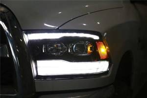 AlphaREX - 880598 | AlphaRex MK II PRO-Series Halogen Projector Headlights For Ram 1500 / 2500 / 3500 Truck (2009-2018) | Chrome - Image 5