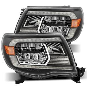 AlphaREX - 880735 | AlphaRex LUXX-Series LED Crystal Headlights For Toyota Tacoma (2005-2011) | Black - Image 1
